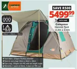 Checkers Campmor Hennie Tent offer