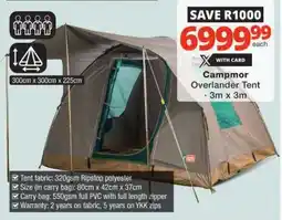 Checkers Campmor Overlander Tent offer