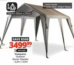 Checkers Campmor Outdoor Senior Gazebo offer