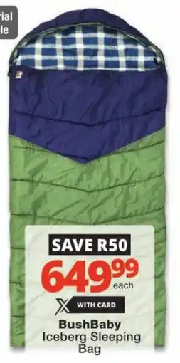 Checkers BushBaby Iceberg Sleeping Bag offer