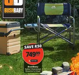 Checkers BushBaby Safari Oversized Director's Chair offer