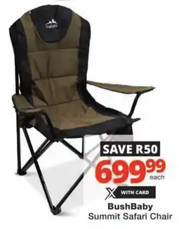 Checkers BushBaby Summit Safari Chair offer