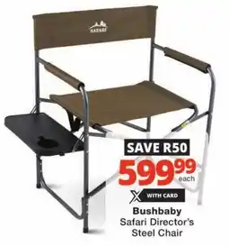 Checkers Bushbaby Safari Director's Steel Chair offer