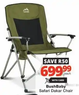 Checkers BushBaby Safari Dakar Chair offer