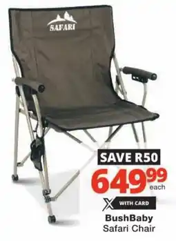 Checkers BushBaby Safari Chair offer