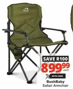 Checkers BushBaby Safari Armchair offer