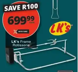 Checkers LK's Frame Rotisserie offer
