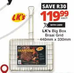 Checkers LK's Big Box Braai Grid offer