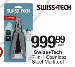 Checkers Swiss+Tech 17-In-1 Stainless Steel Multitool offer