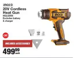 Musica Ingco 20V Cordless Heat Gun offer