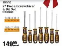 Musica Ingco Screwdriver & Bit Set offer