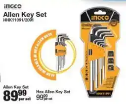 Musica Ingco Allen Key Set offer