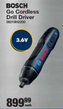 Musica Bosch Go Cordless Drill Driver offer