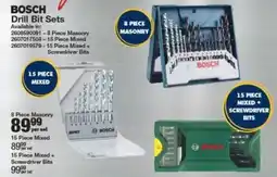 Musica Bosch Drill Bit Sets offer