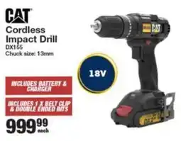Musica CAT Cordless Impact Drill offer