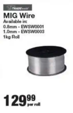 Musica Tradeweld MIG Wire offer
