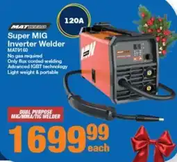 Musica MatWeld Super MIG Inverter Welder offer