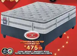 Lewis Aventura pillow top 152cm bed set offer