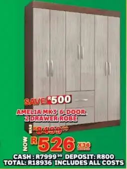 Lewis Amelia mk3 6-door 2 drawer robe offer