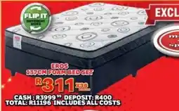 Lewis Eros 137cm foam bed set offer