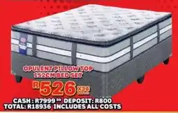 Lewis Opulent pillow top 152cm bed set offer