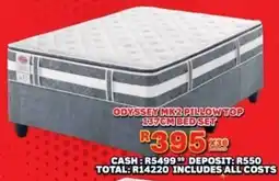 Lewis Odyssey mk2 pillow top 137cm bed set offer