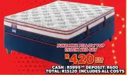Lewis Juke mk2 pillow top 152cm bed set offer