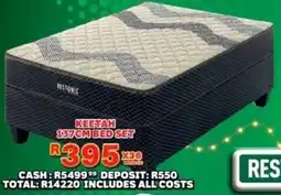 Lewis Restonic keetah 137cm bed set offer