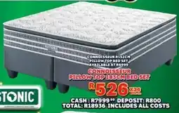 Lewis Restonic connoisseur pillow top 183cm bed set offer