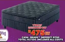 Lewis Slumberland tybalt 152cm bed set offer