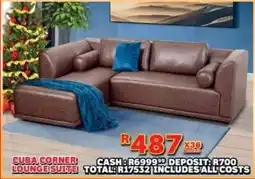 Lewis Cuba corner lounge suite offer
