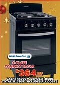 Lewis Kelvinator 4-plate compact stove offer