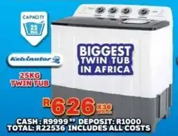 Lewis Kelvinator twin tub offer