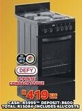 Lewis Defy 4-plate compact stove offer