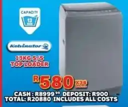 Lewis Kelvinator s/s top loader offer