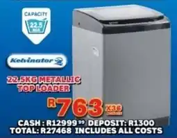 Lewis Kelvinator metallic top loader offer