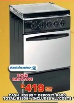 Lewis Kelvinator gas stove offer