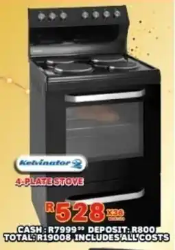 Lewis Kelvinator 4-plate stove offer