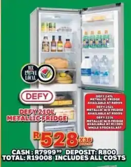 Lewis Defy metallic fridge offer