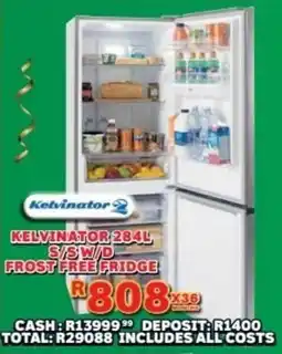 Lewis Kelvinator s/s w/d frost free fridge offer