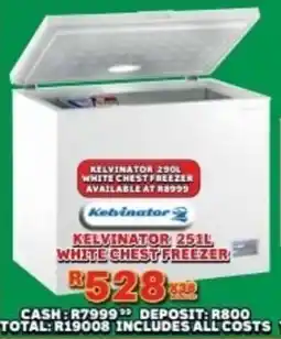 Lewis Kelvinator white chest freezer offer
