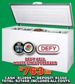 Lewis Defy white chest freezer offer