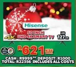 Lewis Hisense 50 inch UHD 4K Smart TV offer