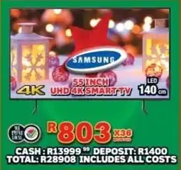 Lewis Samsung 55 inch UHD 4K Smart TV offer