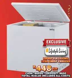 Lewis Lifestyle living chest freezer offer