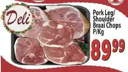 Supa Store Pork Leg/ Shoulder Braai Chops offer