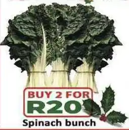 Supa Store Spinach bunch offer