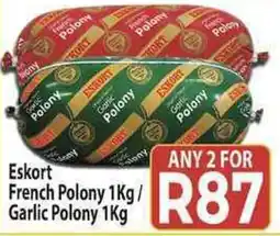 Supa Store Eskort French Polony/ Garlic Polony offer