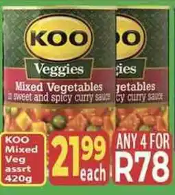 Supa Store KOO Mixed Veg Assrt offer