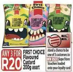 Supa Store First Choice Flavoured Custard offer